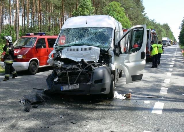 Na drodze krajowej 74 w okolicach miejscowości Koliszowy,...