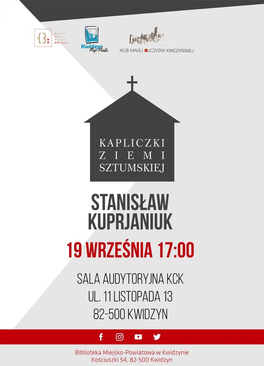 "Kapliczki Ziemi Sztumskiej". Wykład Stanisława Kuprjaniuka w Kwidzyńskim Centrum Kultury 