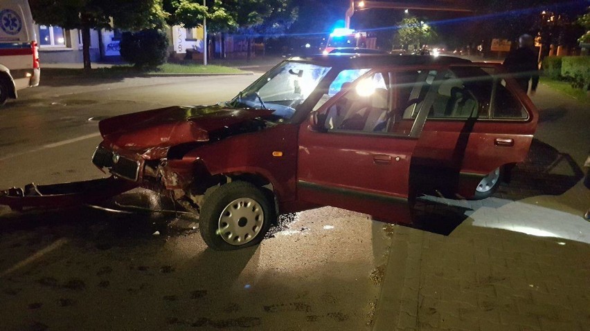 Wypadek na ulicy Kościuszki w Zawierciu.