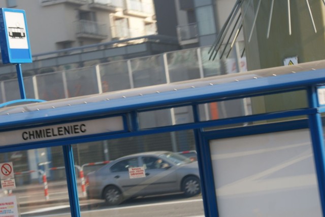 Widok z okna pierwszego tramwaju jadącego do Terminalu Czerwone Maki. Fot. Henryk Czechowski