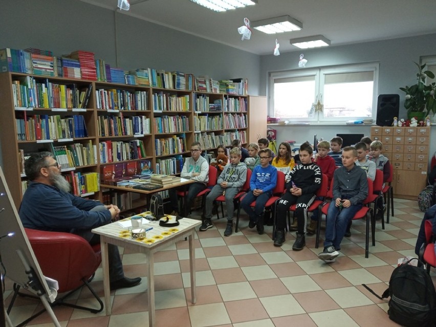 Spotkanie autorskie z Pawłem Wakułą w Bibliotece Publicznej Gminy Chocz