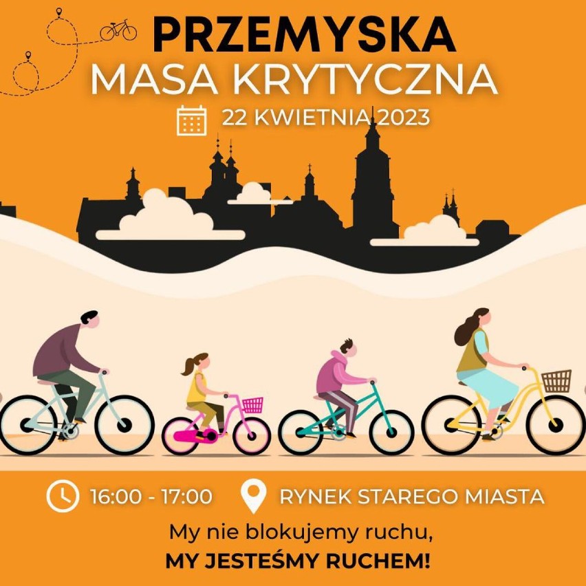 22 kwietnia ulicami Przemyśla przejedzie rowerowa Masa Krytyczna [WIDEO]
