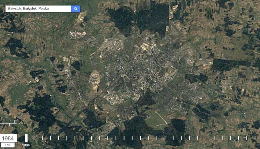 Jak zmieniał się Białystok rok po roku? Łatwo to sprawdzić...