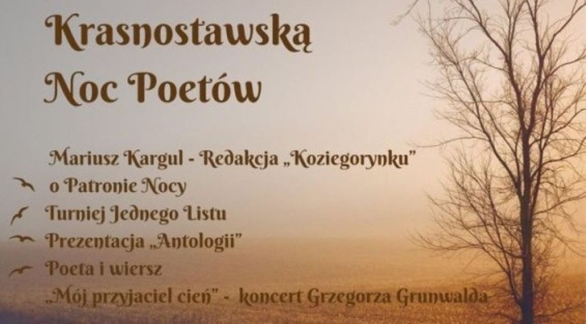 Gmina Krasnystaw. Przed nami dziewiąta Krasnostawska Noc Poetów