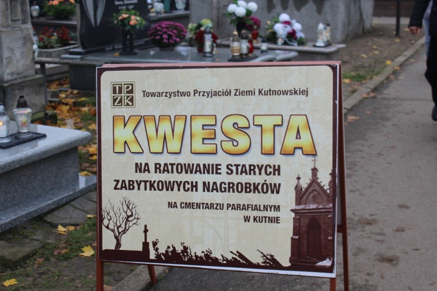 Zebrane środki pieniężne posłużą na uratowanie starych nagrobków, które wymagają pilnych prac remontowych i konserwatorskich na cmentarzu parafialnym w Kutnie i Krośniewicach