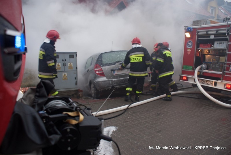 PSP Chojnice: Pożar samochodu w Chojnicach [ZDJĘCIA]