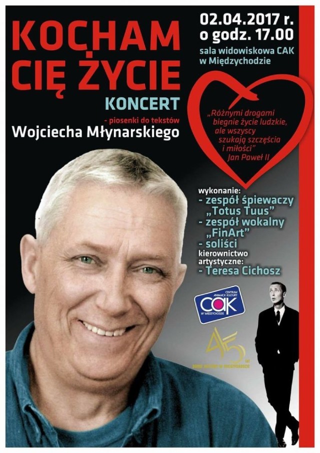 Koncert z piosenkami Wojciecha Młynarskiego w Międzychodzie