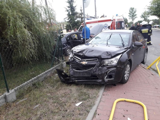 Wypadek w miejscowości Golesze w gminie Wolbórz