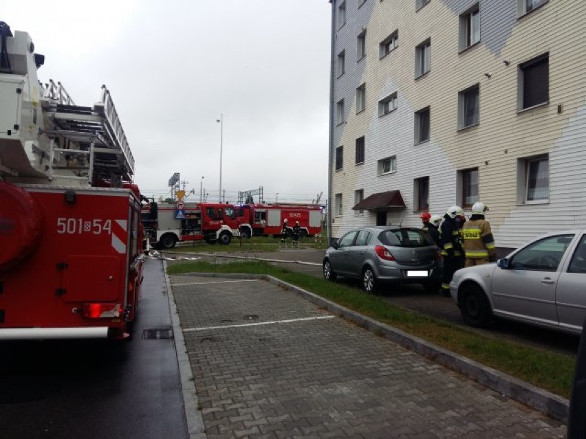 Pożar w mieszkaniu przy Wojska Polskiego w Lublińcu