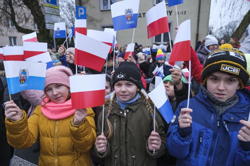 W programie środowych obchodów było m.in. złożenie kwiatów...