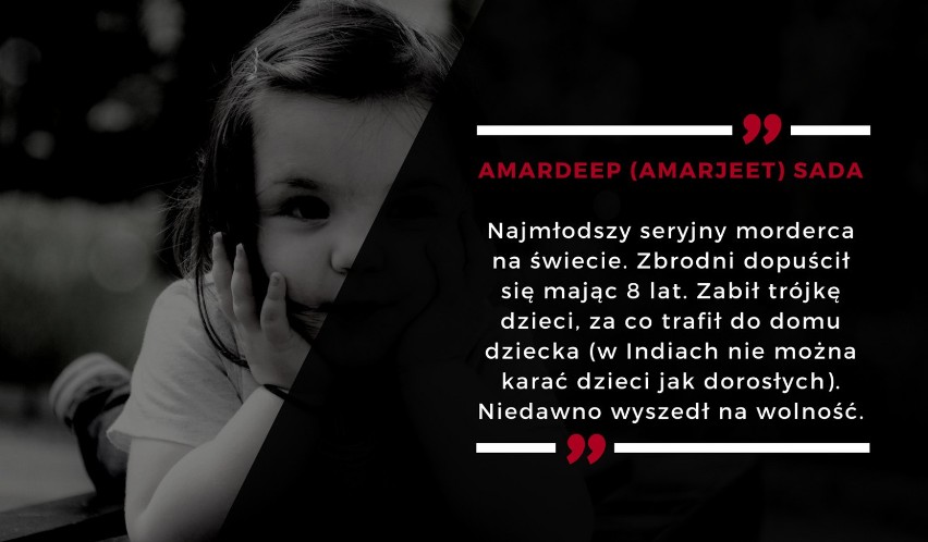 Najmłodszy seryjny morderca na świecie. Wciąż żyje, a mając...