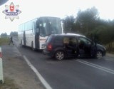 Ryki: Zderzyła się z autobusem, trafiła do szpitala