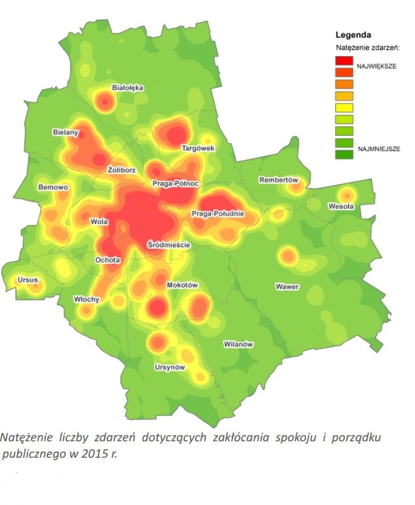 Straż Miejska Warszawa. Zobacz mapę bezpieczeństwa stolicy