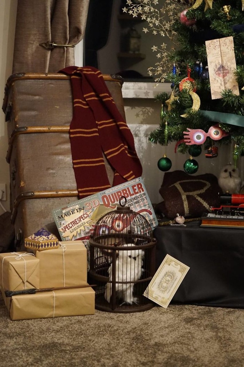 Choinka inspirowana Harrym Potterem robi furorę w Internecie
