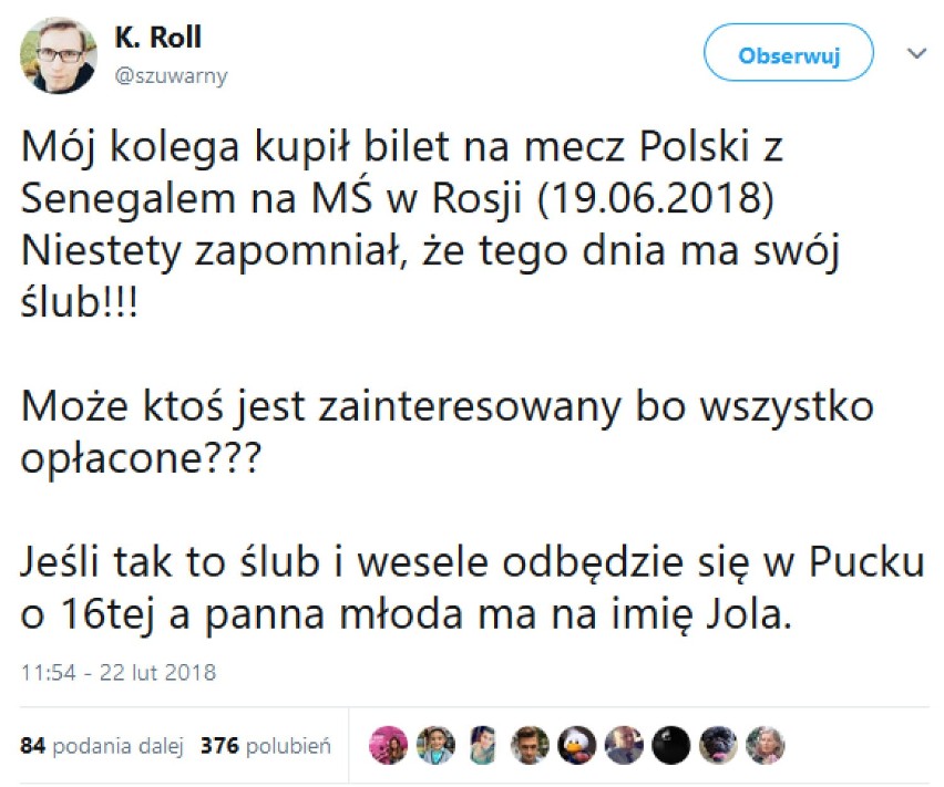 Powiat pucki na wesoło: Piłkarski fan prosi o pomoc