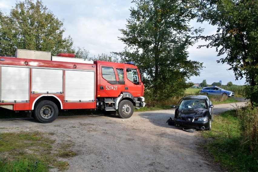 Kierowca z gminy Więcbork uderzył w przydrożne drzewo.