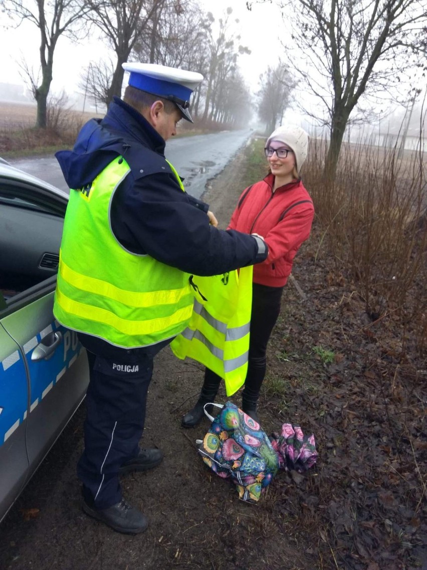 Policjanci z Aleksandrowa Kujawskiego przeprowadzili działania: "Niechroniony uczestnik ruchu drogowego”