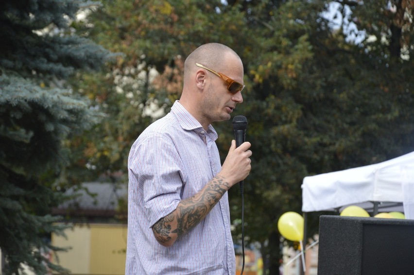 Grzegorz Witkowski w czasie przemowy