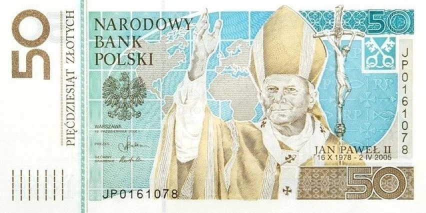 50 zł Jan Paweł II - banknot