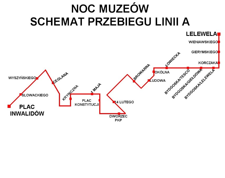 Na Noc Muzeów bezpłatnym autobusem