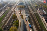 Trwa budowa tunelu i parkingu przy dworcu PKP w Inowrocławiu [zdjęcia]