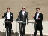 Niezwykły koncert trzech tenorów na tarasie wieluńskiego muzeum[Zdjęcia]