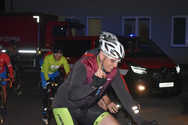 Przez Olkusz przejechali uczestnicy strażackiego Charytatywnego Ultramaratonu Kolarskiego