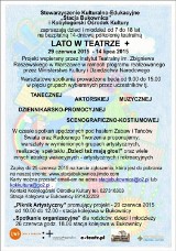 Lato w Teatrze. Zaprasza Stacja Bukownica