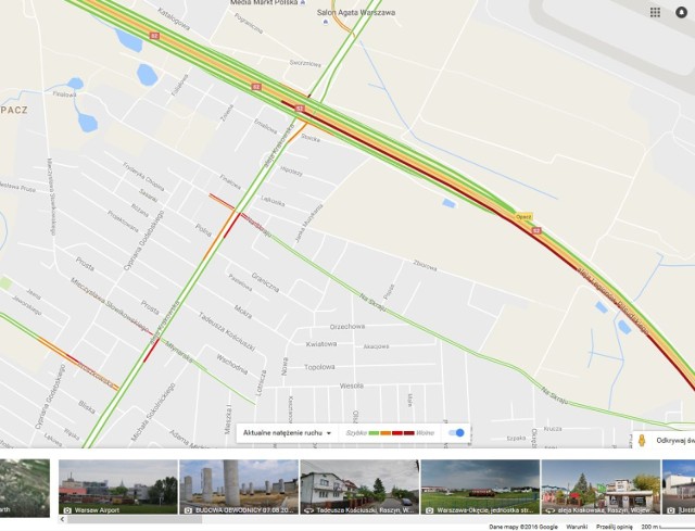 Korek na S2 pomiędzy węzłem Al. Krakowska, a węzłem Warszawa Południe. Doszło do zderzenia aut