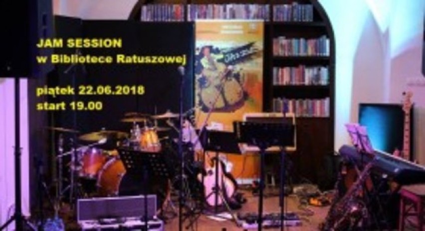 Jam Session w Bibliotece Ratuszowej - 22 czerwca w godz....