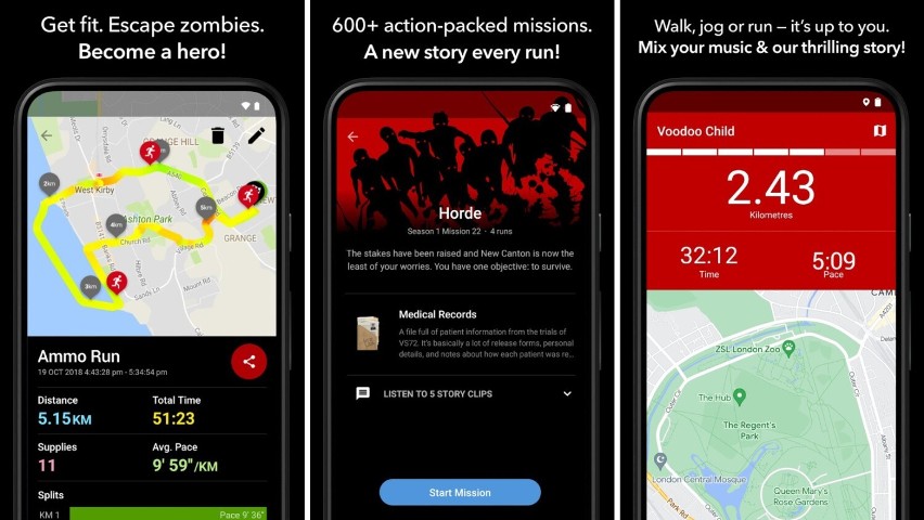 Zombies, Run! to aplikacja, która może być świetnym wyborem...