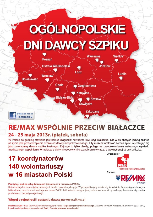 Punkt medyczny będzie działał zarówno w piątek, jak i sobotę w siedzibie firmy RE/MAX Peak przy ulicy Rewolucji 1905 r. 44 od godziny 10 do 17.