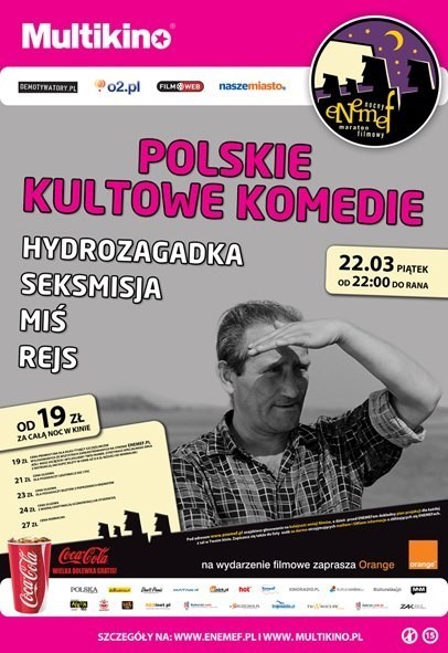 Wygraj bilety na ENEMEF: Polskie Kultowe Komedie w Multikinie [ROZWIĄZANY]