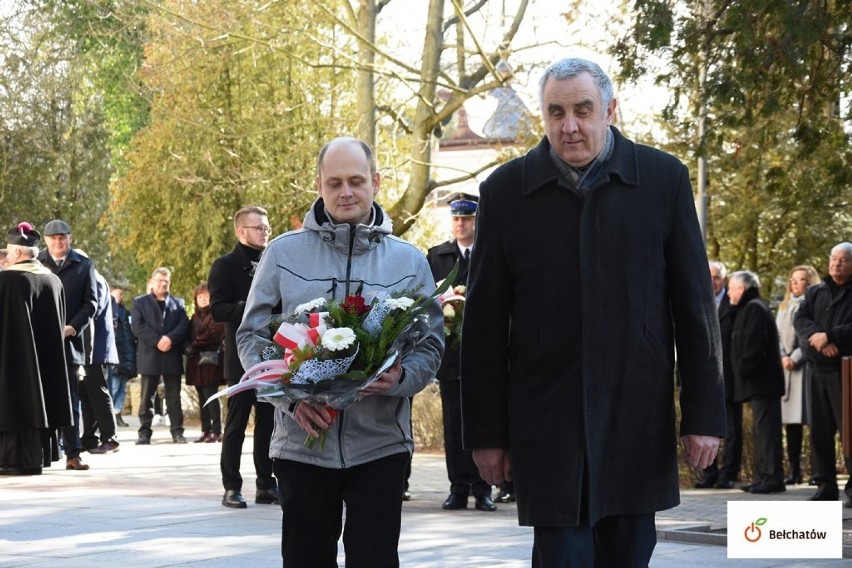 Narodowy Dzień Żołnierzy Wyklętych uczczono dziś w Bełchatowie mszą i złożeniem kwiatów