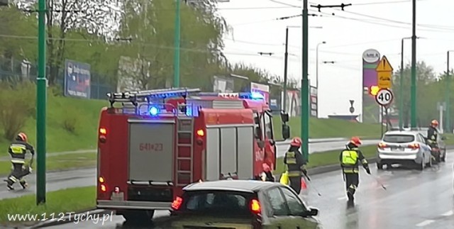 Wypadek w Tychach. Auto zderzyło się z sarnami