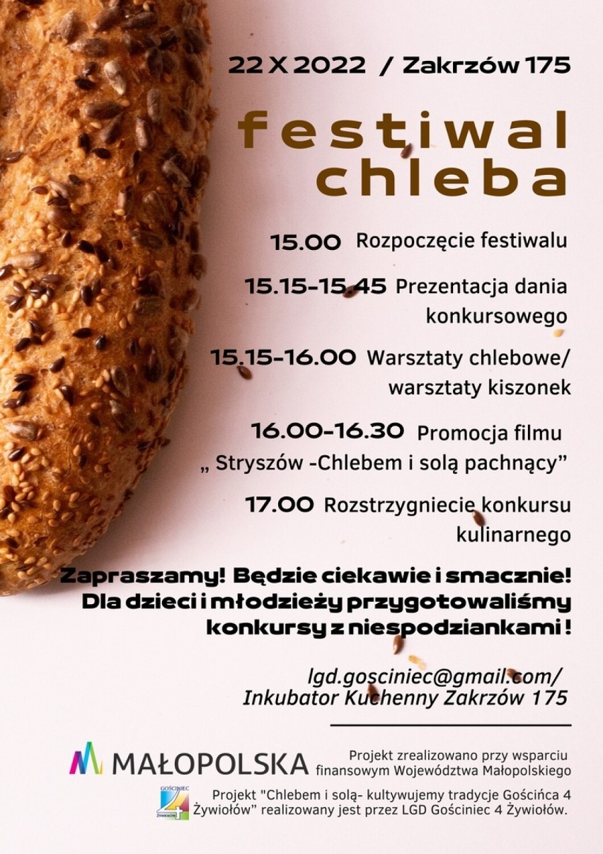 Festiwal Chleba w Zakrzowie, sobota, 22 października 2022,...