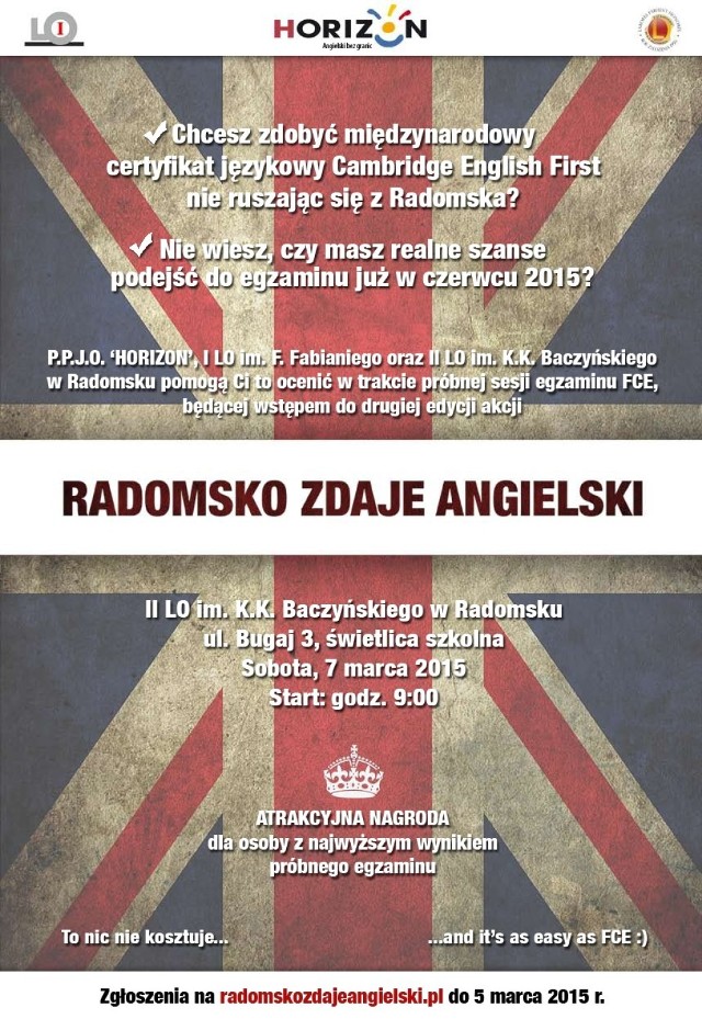 Radomsko zdaje angielski