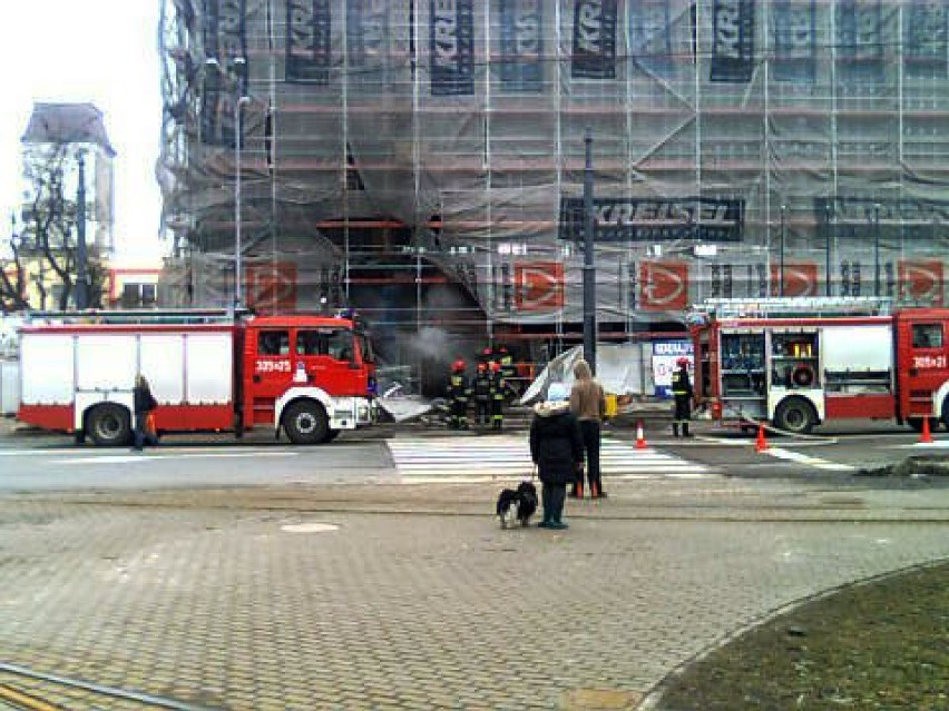 Pożar w dawnym budynku Uniwersalu