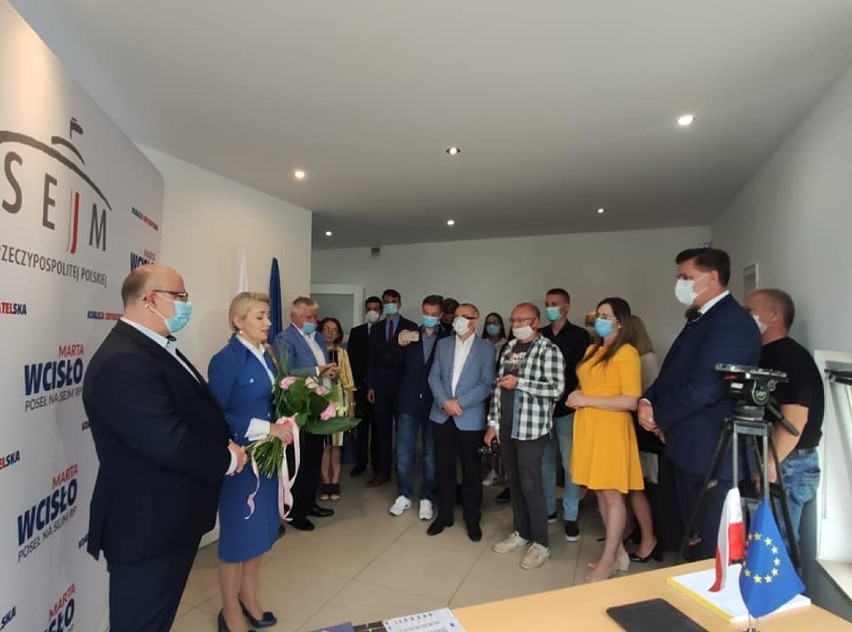 Marta Wcisło z Koalicji Obywatelskiej otworzyła biuro...