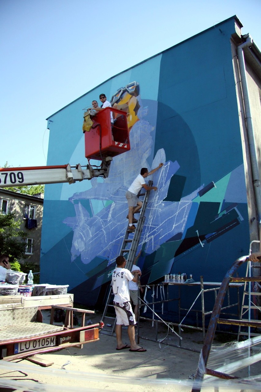Mural przy ul. Wrońskiej. W poniedziałek odsłonięcie