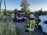 Wypadek w Zagórzu koło Chrzanowa. Motocyklista trafił do szpitala po zderzeniu z samochodem osobowym