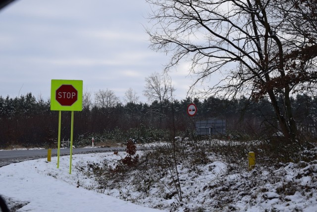 Miejsce tragicznego wypadku koło Nowej Soli. Skrzyżowanie dróg nr 283 i 333