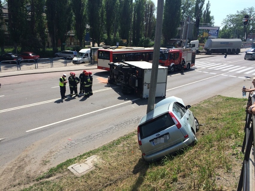 Wypadek na Trakcie św. Wojciecha w Gdańsku, 22.05.2014