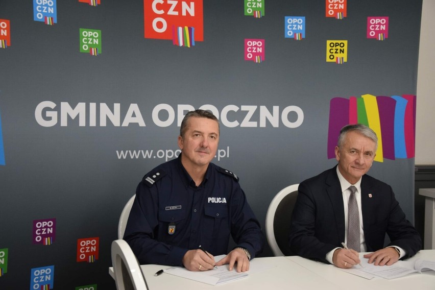 Dodatkowe patrole policji w Opocznie i na terenie gminy. Podpisano porozumienie