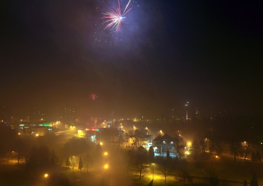 Sylwester w Jastrzębiu: Było sporo fajerwerków ZDJĘCIA