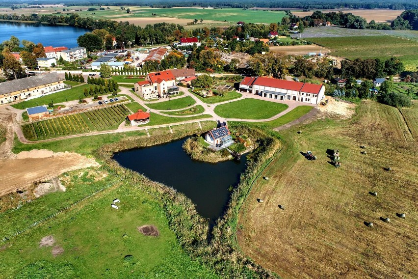 Folwark posiada swoją winnicę.