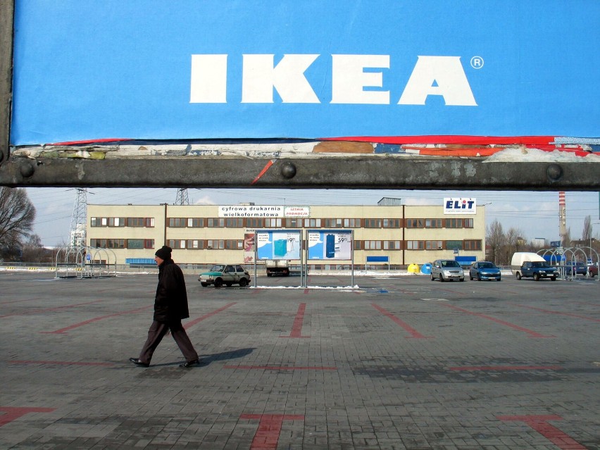 Ikea Katowice - parking, rok 2002