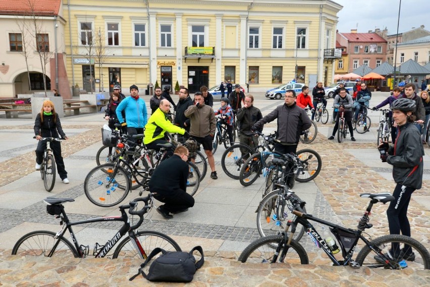 Masa krytyczna w Kielcach w obronie zieleni