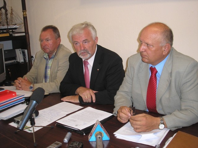 (od lewej): R. Kurek, R. Zbrzyzny, L. Hajdacki