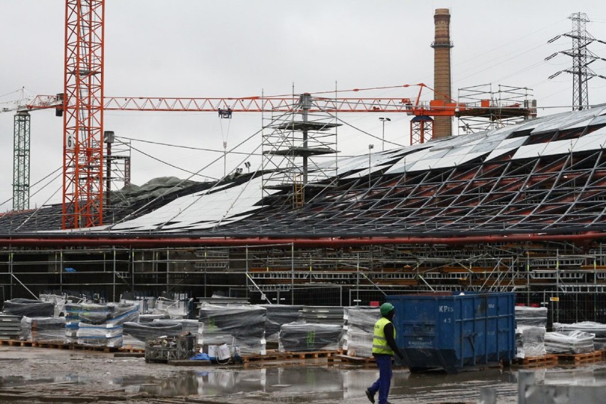 Szklany dach dworca Łódź Fabryczna